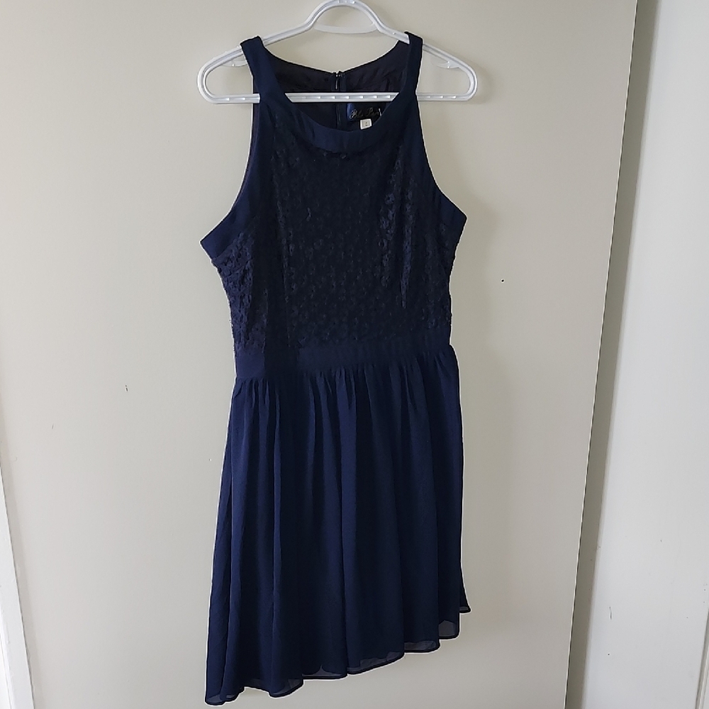 Blue Rain Halter Sundress for Weddings
